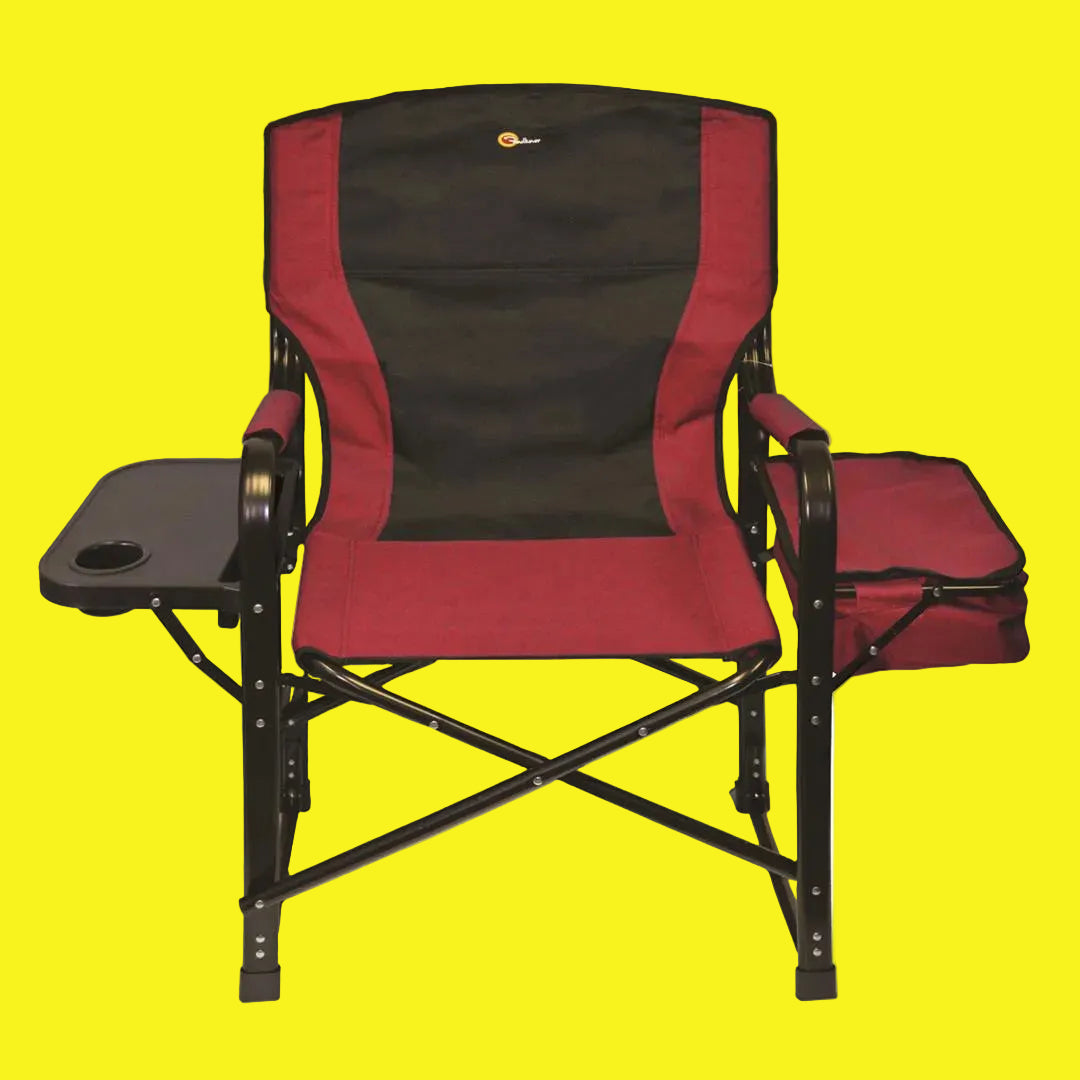 El Capitan Director Camping Chair, Burgundy/Black – Kilgore's