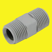 A gray plastic Zurn Fresh Water Connector with straight fitting design for plumbing tubing.