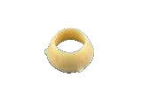 Beige colored cone shaped seal for water fitting