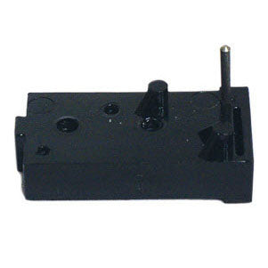 Black refrigerator door handle end cap