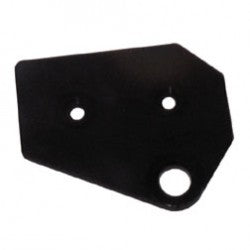 Black metal refrigerator door hinge plate