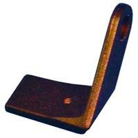 Black metal refrigerator door hinge