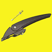 Back lift handle for roll-up awnings