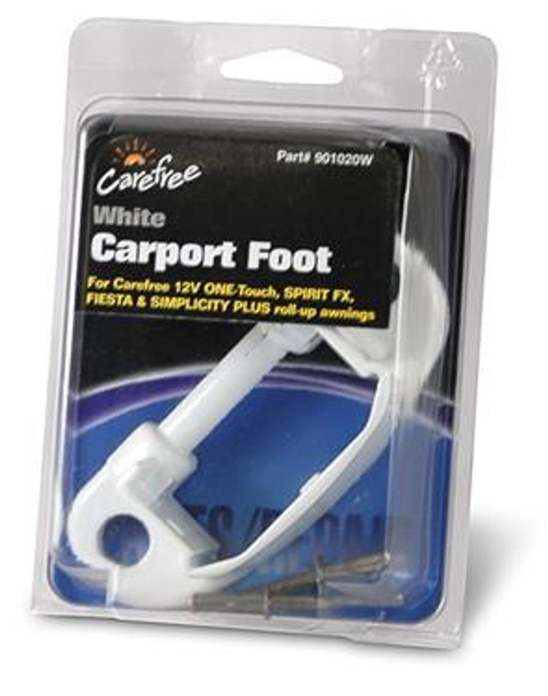White metal awning carport foot