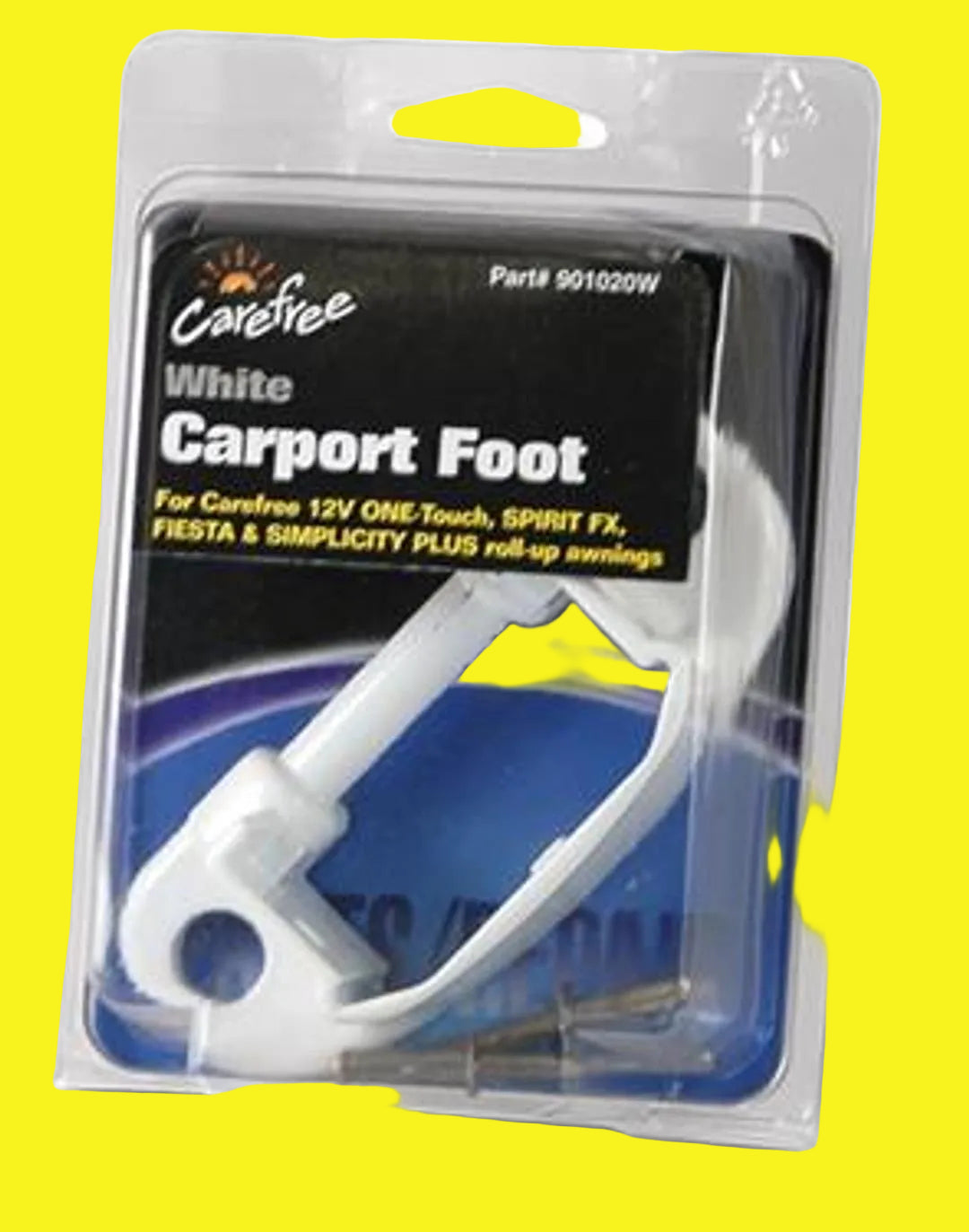 White metal awning carport foot