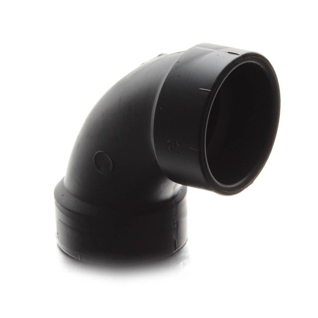 Black 90 degree elbow plumbing pipe