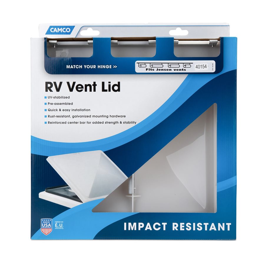 Camco Roof Vent Lid, White
