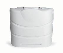 White propane cover with access lid