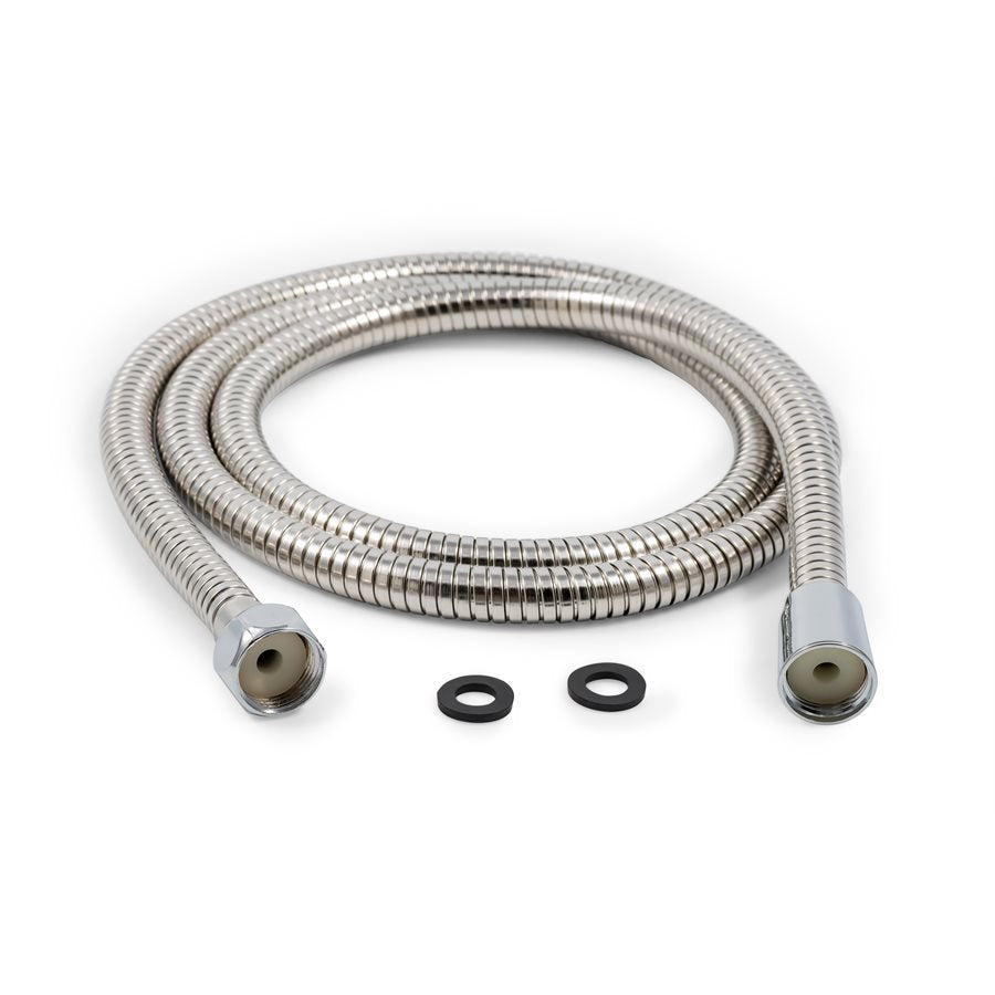 Chrome flexible shower hose