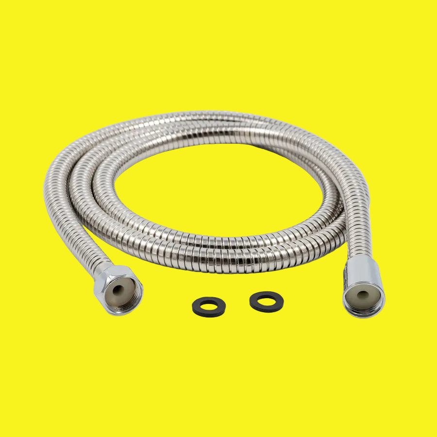 Chrome flexible shower hose