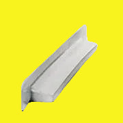 A white plastic door stop designed for 12-inch Camco screen door slides.
