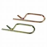 Two wire clips with hooks, one with a gold finish and the other with a silver finish.