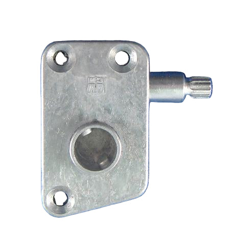 A right handed metal window operator.