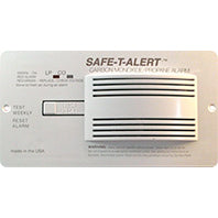 White flush mount carbon monoxide and propane detector