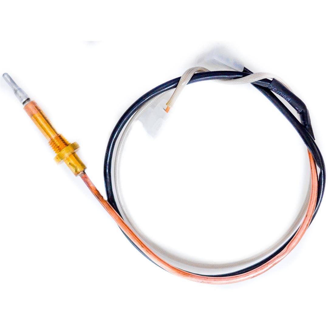 A thermocouple for a Dometic refrigerator, with multicolored wires and a yellow connector.