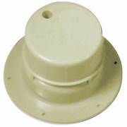 A single beige plumbing vent cover for a 1-1/2 inch pipe with a removable cap.