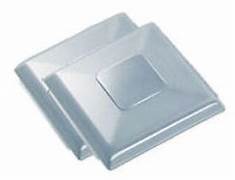 Two opaque square lens for interior lights.