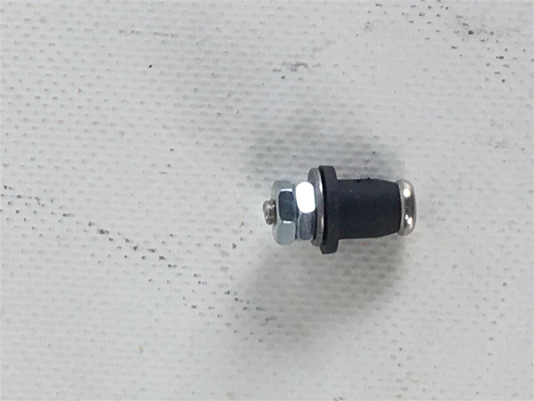 Black and silver metal holding tank sensor