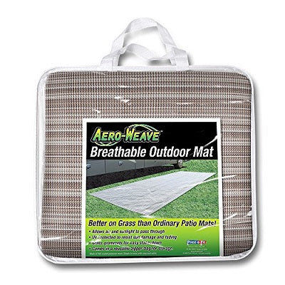 Aero-Weave Breathable Outdoor Mat, 7 1/2' x 20', Santa Fe Brown