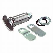 Metal thumb lock with mounting hardware