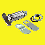 Metal thumb lock with mounting hardware
