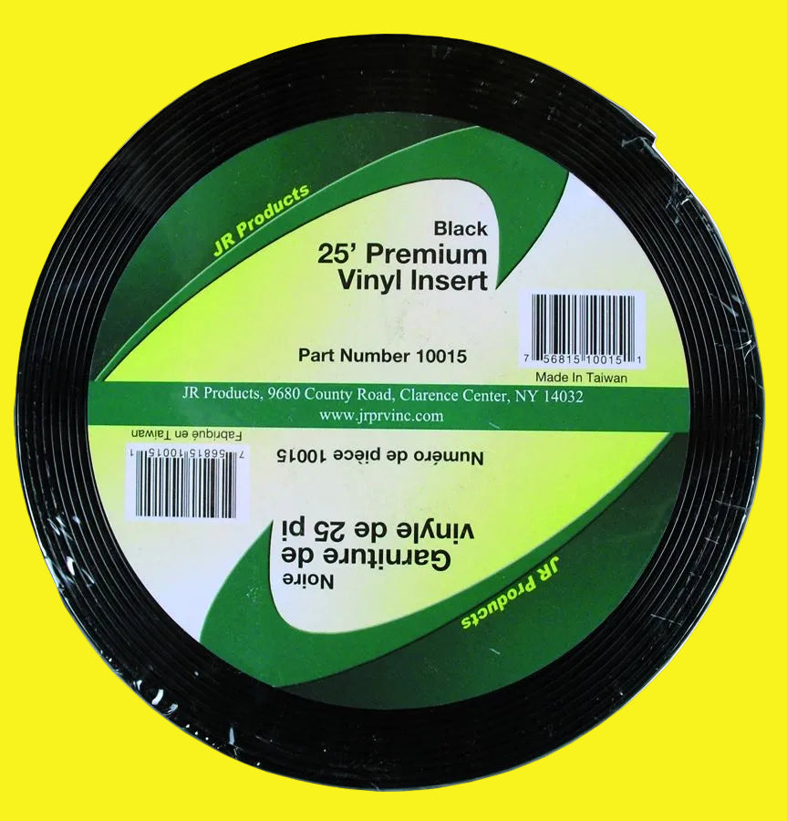 Roll of black vinyl insert in packaging