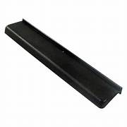 Black screen door slide stop for 12 inch wide openings.