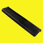 Black screen door slide stop for 12 inch wide openings.