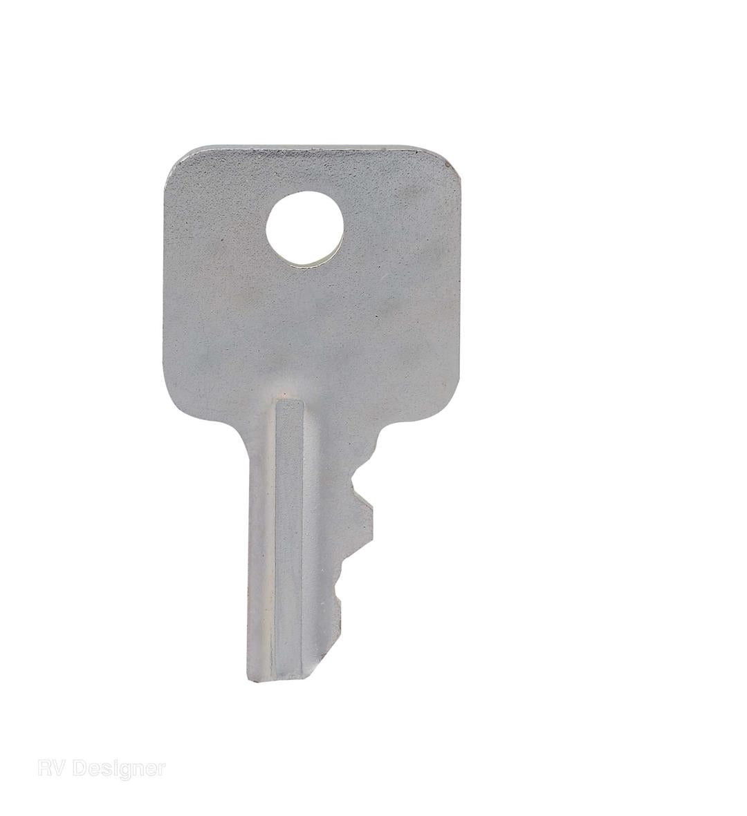Silver metal key