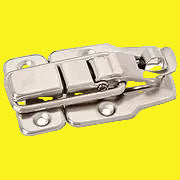 A chrome-plated metal RV Designer Draw Pull Catch, consisting of a latch and a catch area, with a shiny finish.