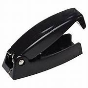 Black rounded baggage door catch for RVs.