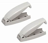 Set of two compartment door catches