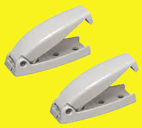 Set of two compartment door catches