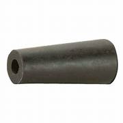 Black plastic door bumper for RV.