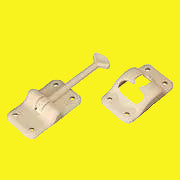 Colonial white entry door holder for RV
