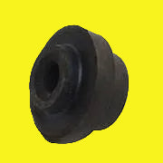 A black rubber door holder insert for RV Designer plunger style door holders.