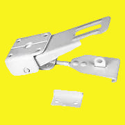 White metal camper lid latch
