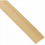 A beige vinyl trim molding insert with a smooth, solid texture.