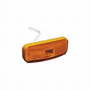 Amber clearance light with white back