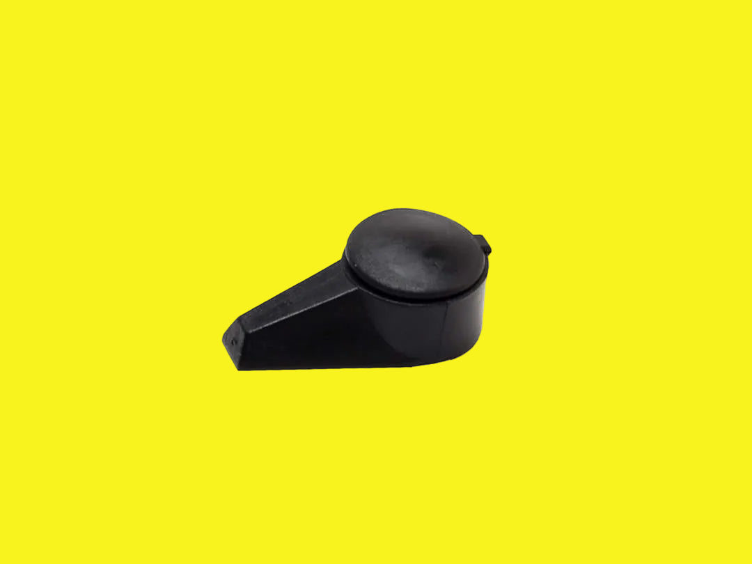 Black plastic shower door latch