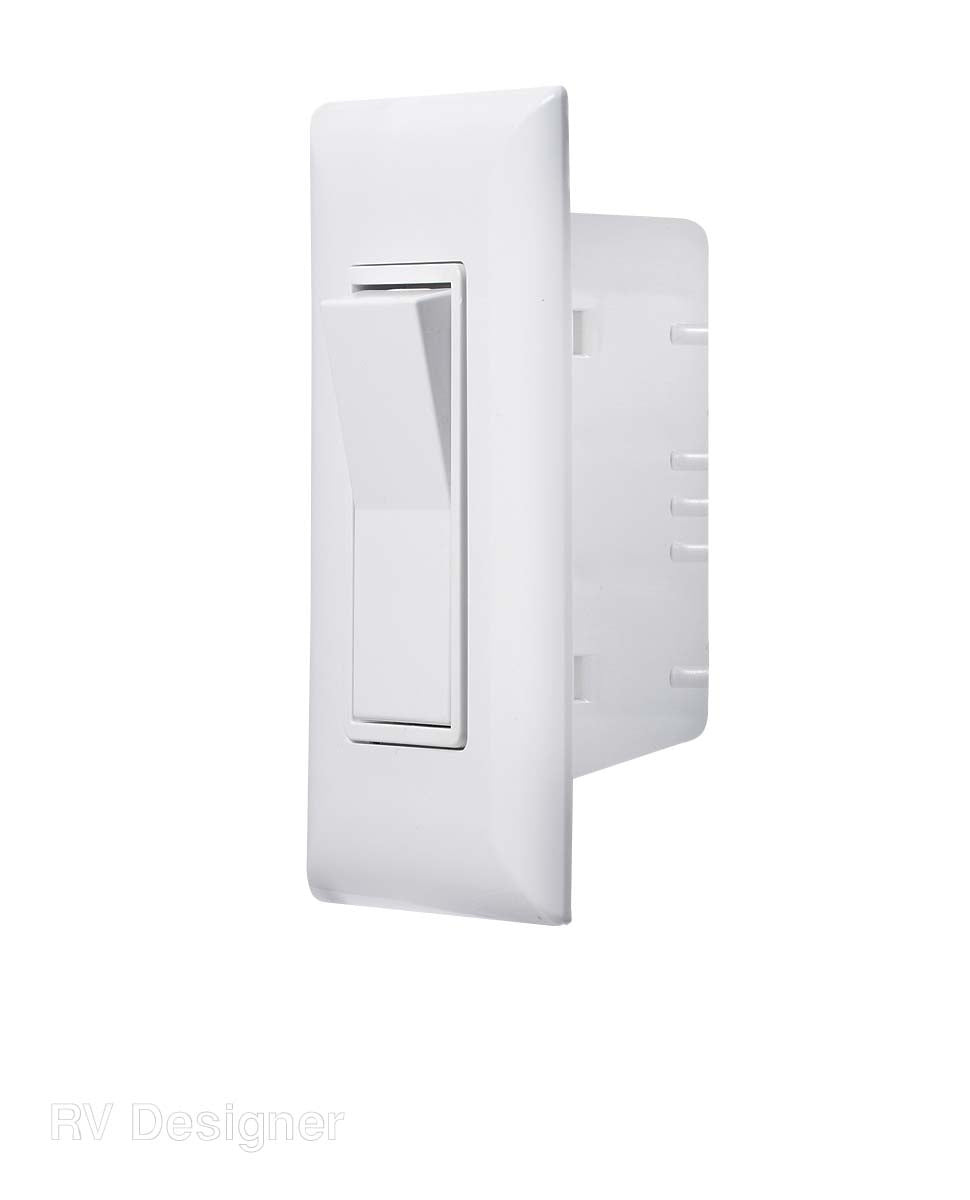 White interior light switch