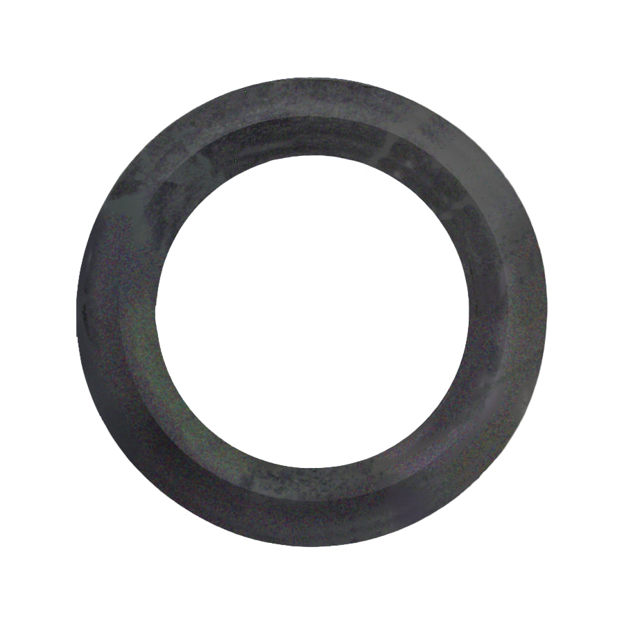 A black toilet flange seal.
