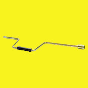 A trailer jack crank, typically used for lifting or lowering the front of a trailer.