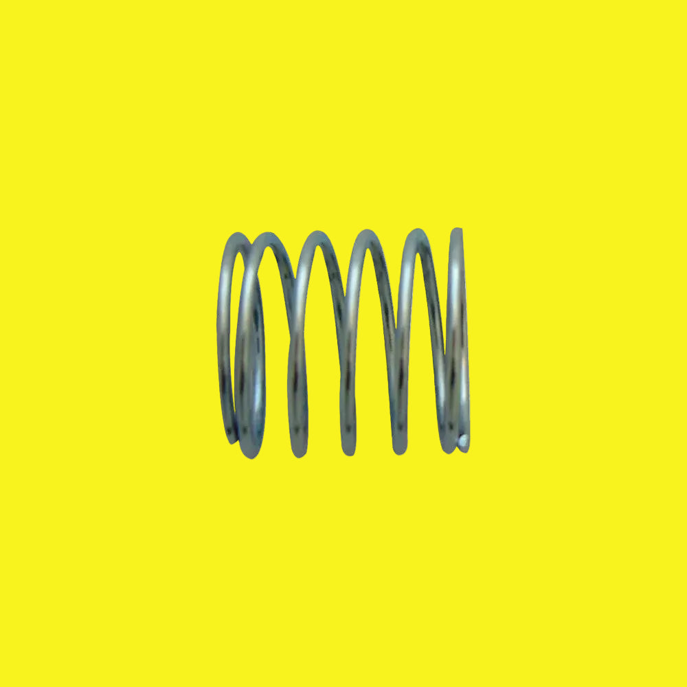 A silver-colored coil spring, likely made of steel, commonly used as an antenna directional handle spring.