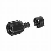 Black Pex 1/2" swivel coupling with clamp