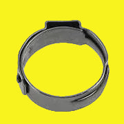 Metal clamp for pex water line