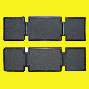 Two black air conditioner filters