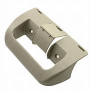 Beige refrigerator door handle