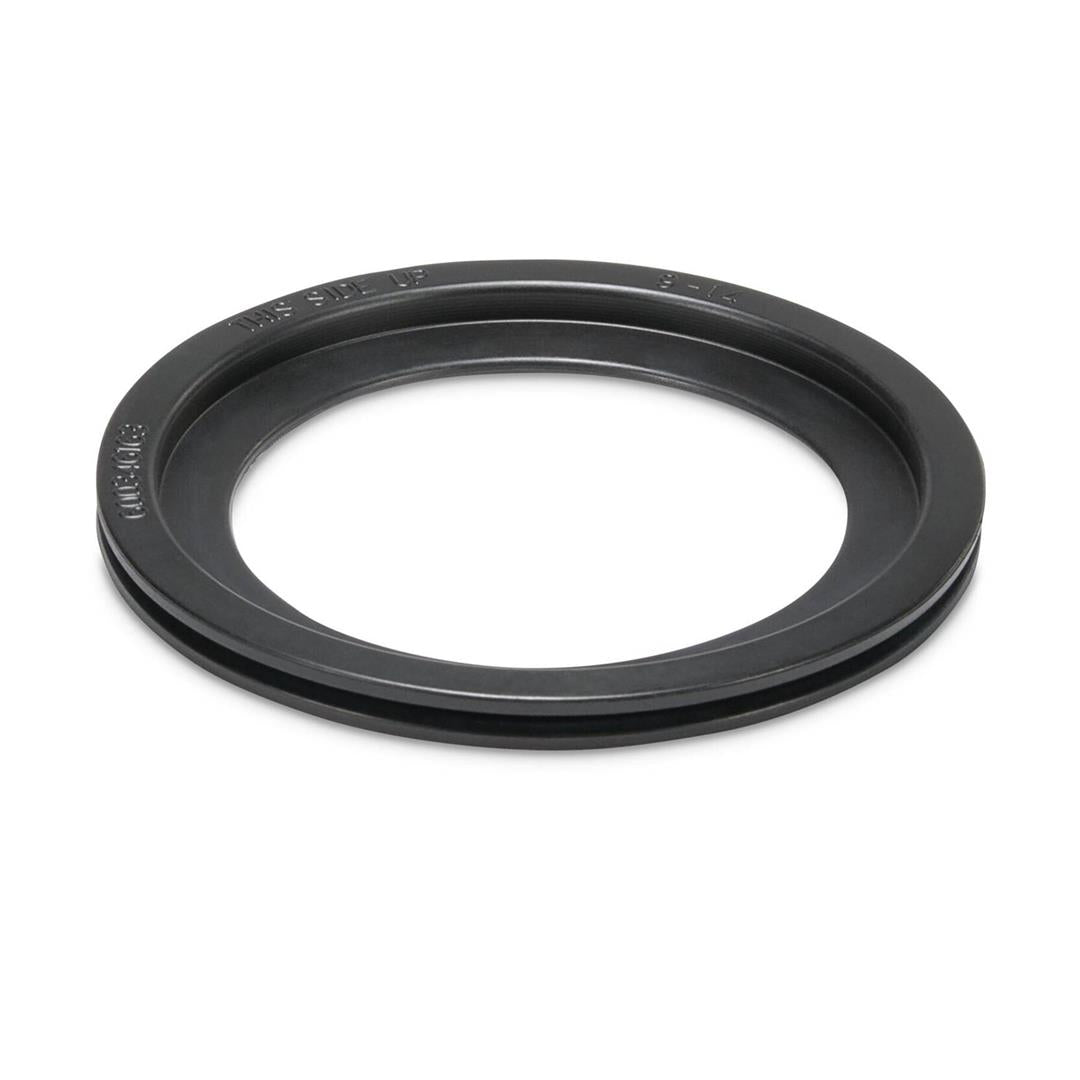 A black rubber flush ball seal for Dometic toilets.