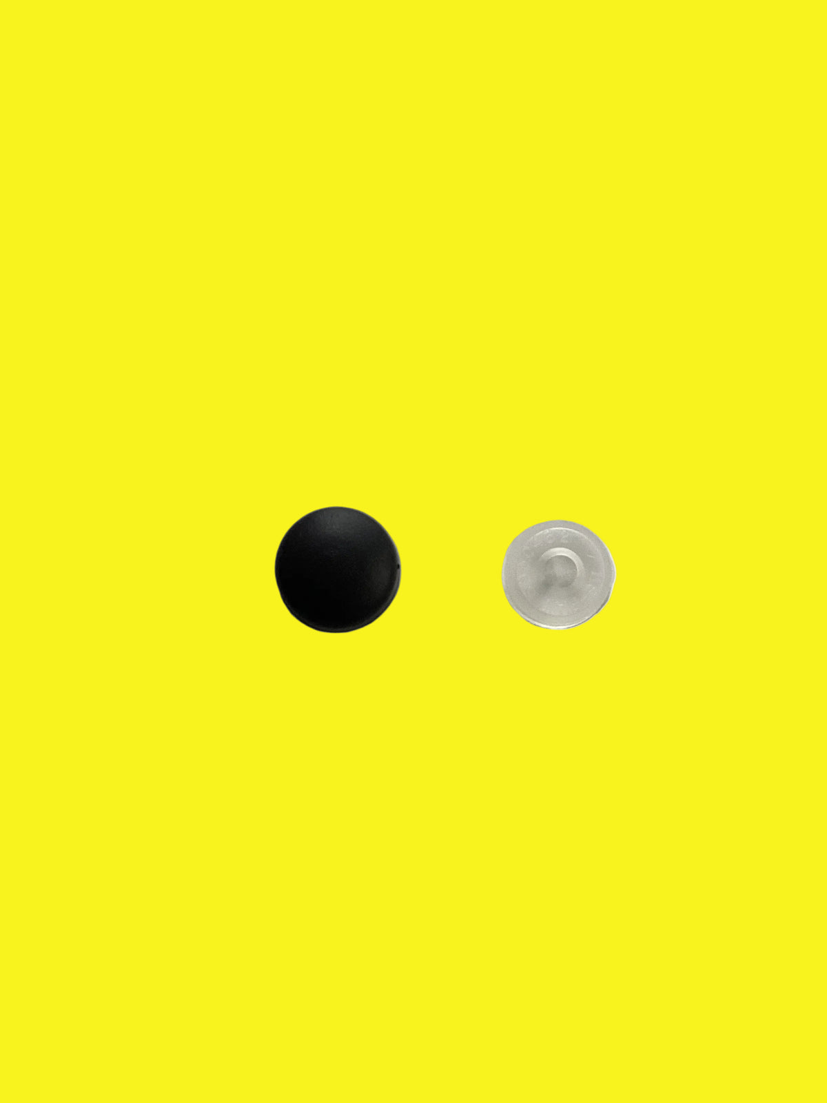 Round black screw or snap cover